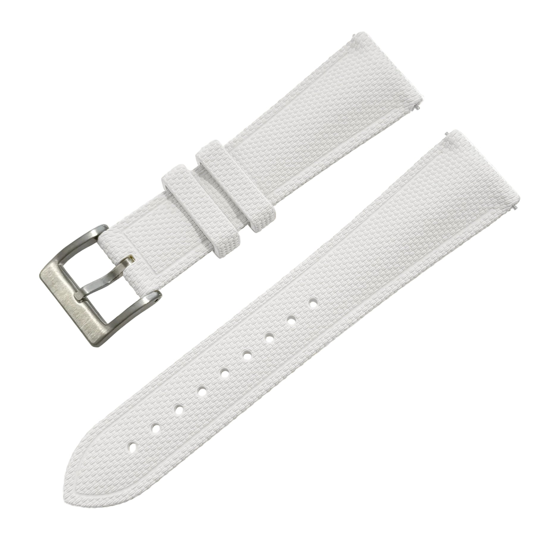 FKM Rubber Watch Strap - Sailcloth Texture - Quick Release - Pin Buckle - Universal