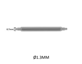 7mm à 24mm Ø 1.3mm - Double Shoulder (Épaule) - Inox - 2 pcs