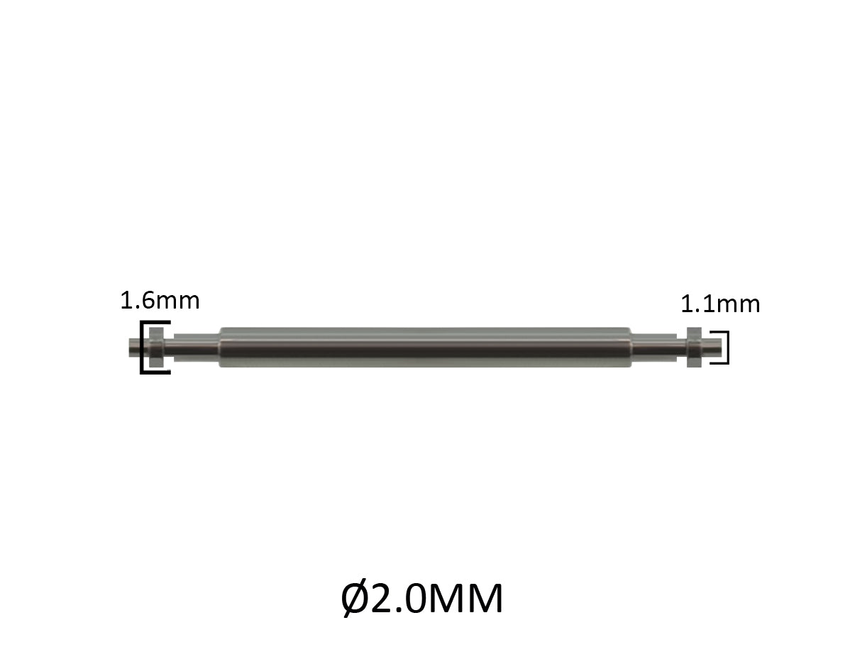 18mm à 24mm XFP200 | Ø 2.0mm - Single Flange - Inox 316L - 2 pcs