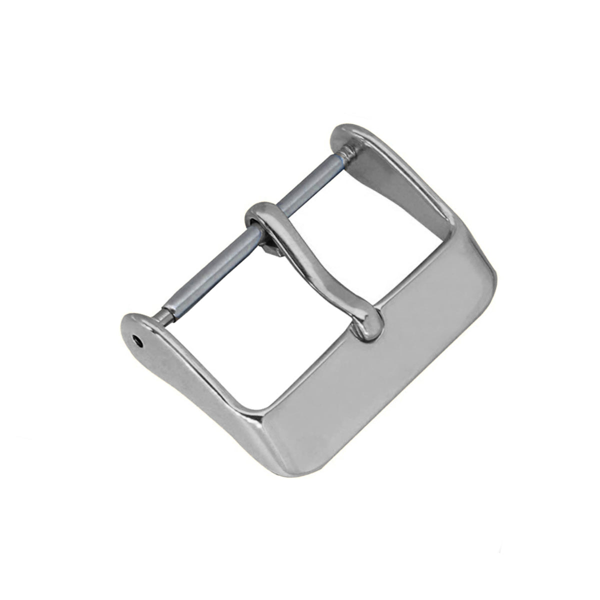 <transcy>8mm to 20mm Chrome Silver - Buckle - 1.75mm tongue - Rounded and deeper front profile -</transcy>