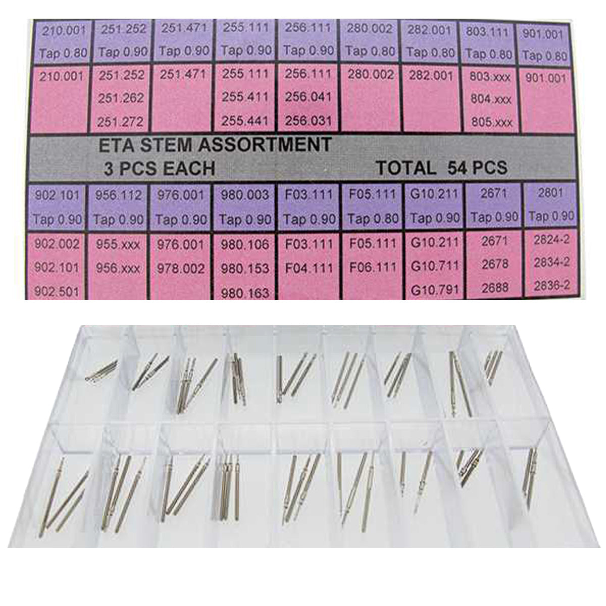 Albero Di Carica Per Calibro 7750 Valjoux / ETA - 0.9mm - Tige ETA 7750 - Foto 13