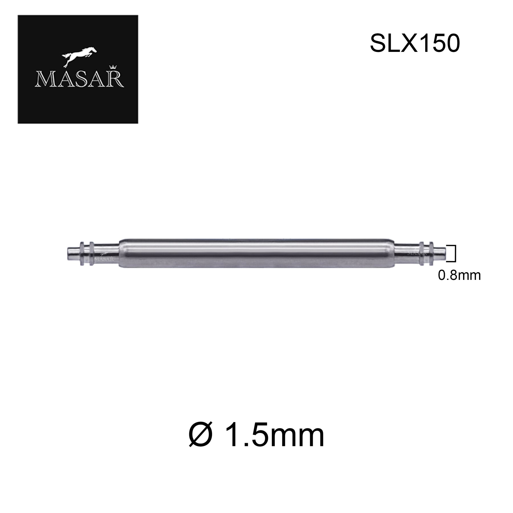 <transcy>6mm to 46mm Ø 1.5mm | Standard - 316L Stainless Steel - 2 pcs</transcy>