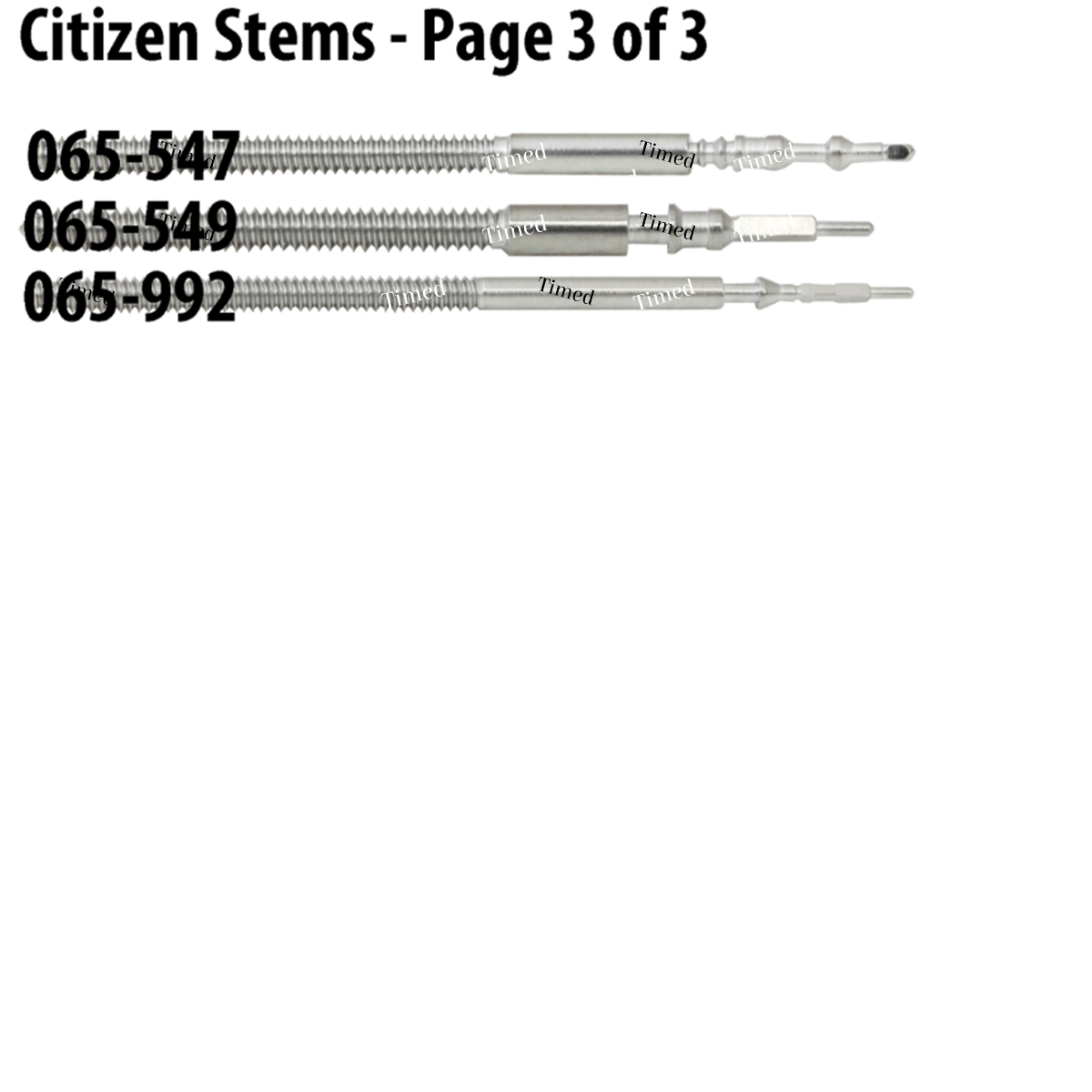 Pour Miyota / Citizen- Tige de Remontoir - 1 Pc