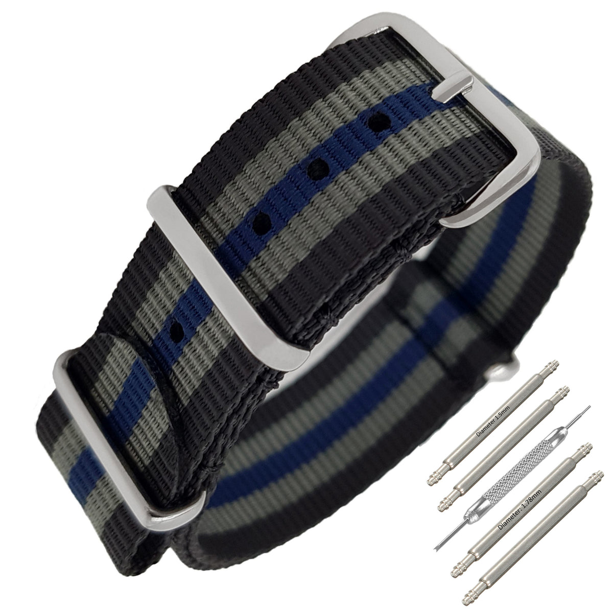 masar 17mm Ø 1,2 mm Stifte - Pins - Nietstift für Uhrenarmband – Watch  Strap Pressure Bars & Rivet Ends - Kopfgröße Ø1,80 mm : : Fashion