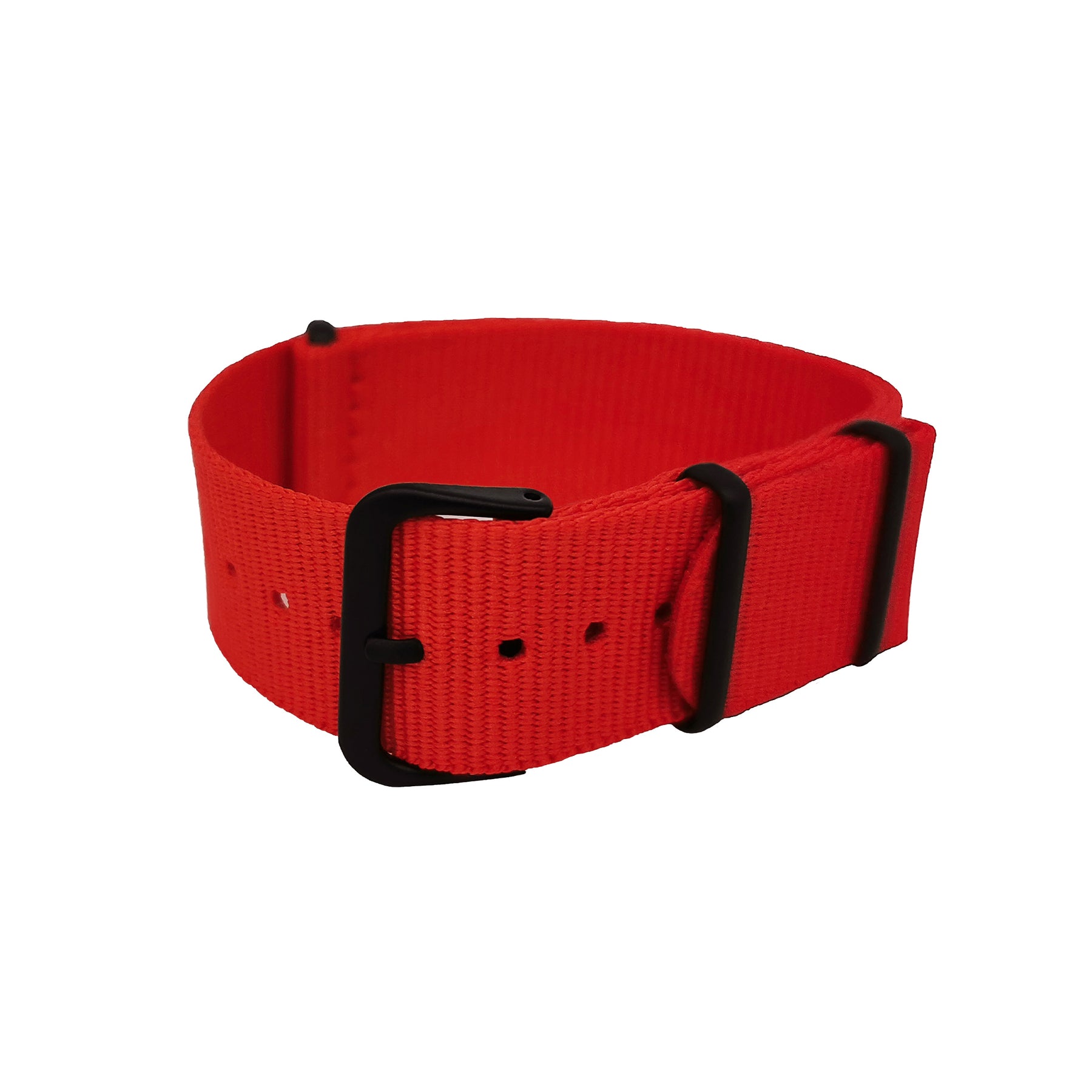 bracelet-montre-nato-rouge