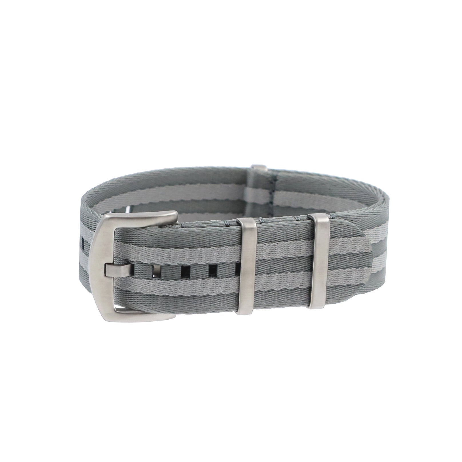 NATO Nylon Grau / Hellgrau - Weich - Uhrenarmband - Herren