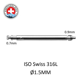 <transcy>6mm to 28mm Ø 1.5mm | ISO Swiss 316L - Single flange - Top of the range - 2 pcs</transcy>