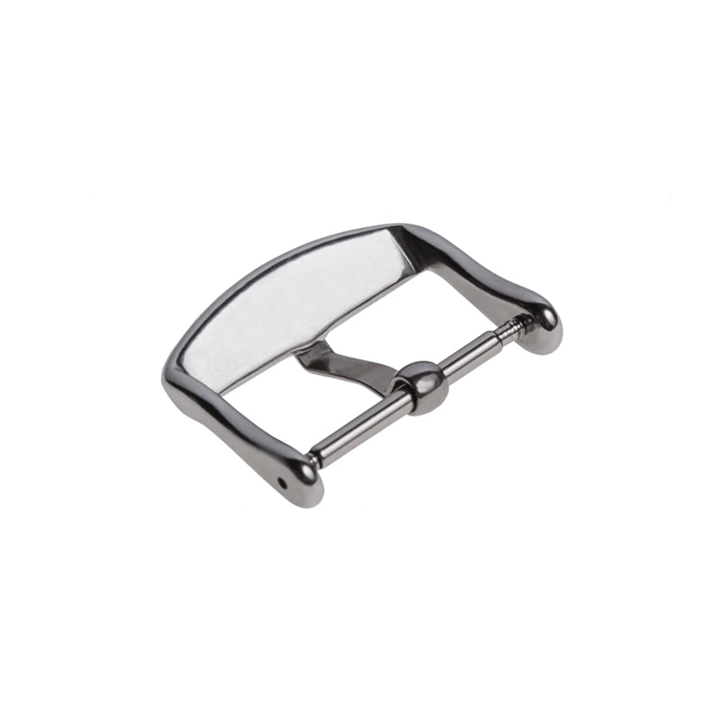 Boucle - fermoir - bracelet de montre - Argent Ardillon 1,75 mm - Bord avant incurvé - 8mm à 28mm