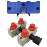 Uhrengehäuse-Öffner-Set bis Ø 70 mm - Schlitzbacken aus gehärtetem Stahl - Drehfunktion (handgeführt) - Stahlhalter